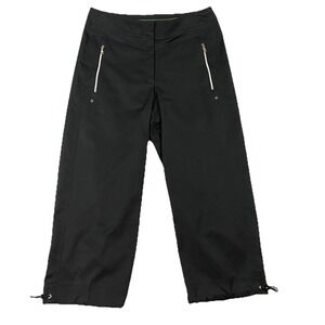 Tail Tech Black Straight‎ Leg Golf Pants Lightweight Performance Fabric Women 4